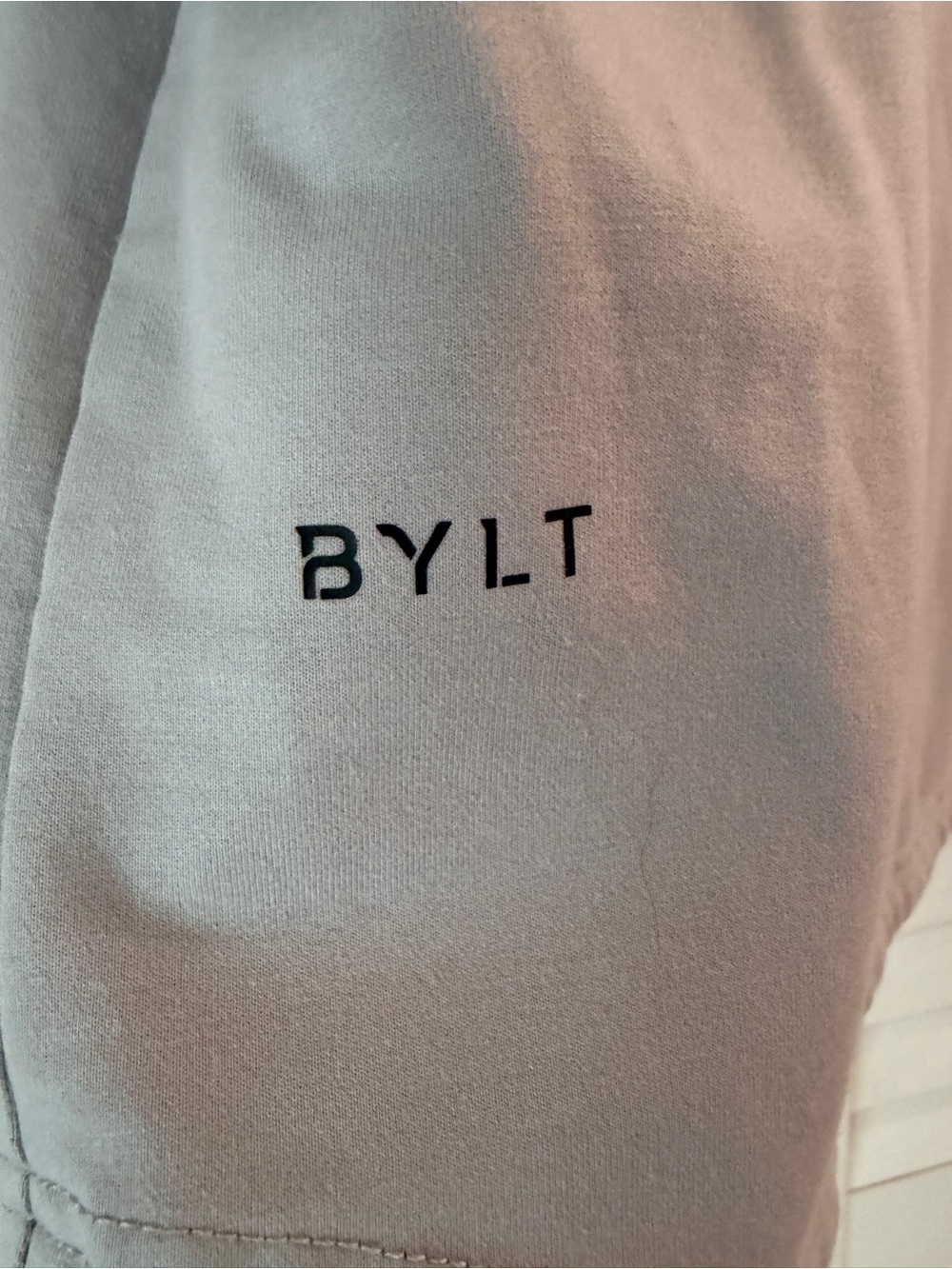 BYLT Premium Basics Men's Long Sleeve Performance Drop-Cut Hoodie - Gray Size M - Picture 3 of 7